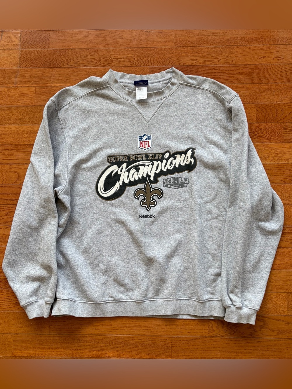 Vintage New Orleans Saints Reebok Super Bowl Crewneck Sweatshirt